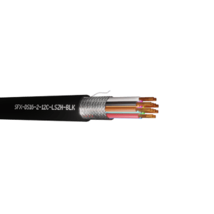 Defence Standard Cable 16 x 0.2mm 12 Cores TCWB Screened LSZH - Black UV 200m