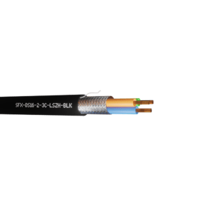 Defence Standard Cable 16 x 0.2mm 3 Cores TCWB Screened LSZH - Black UV 500m