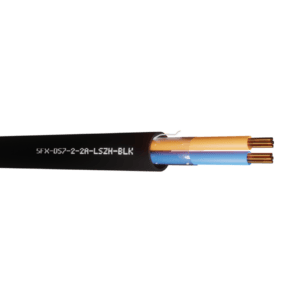 Defence Standard Cable 7 x 0.2mm 2 Cores Unscreened LSZH - Black UV 500m