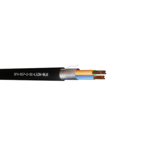 Defence Standard Cable 7 x 0.2mm 3 Cores TCWB Screened LSZH - Black UV 500m