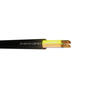 Defence Standard Cable 7 x 0.2mm 4 Cores Unscreened LSZH - Black UV 500m
