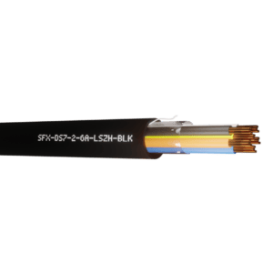Defence Standard Cable 7 x 0.2mm 6 Cores Unscreened LSZH - Black UV 500m
