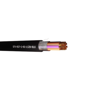 Defence Standard Cable 7 x 0.2mm 8 Cores TCWB Screened LSZH - Black UV 500m