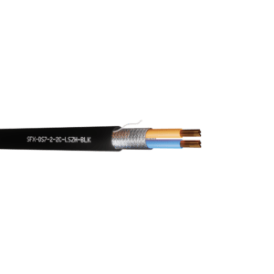 Defence Standard Cable 7 x 0.2mm 2 Cores TCWB Screened LSZH - Black UV 500m
